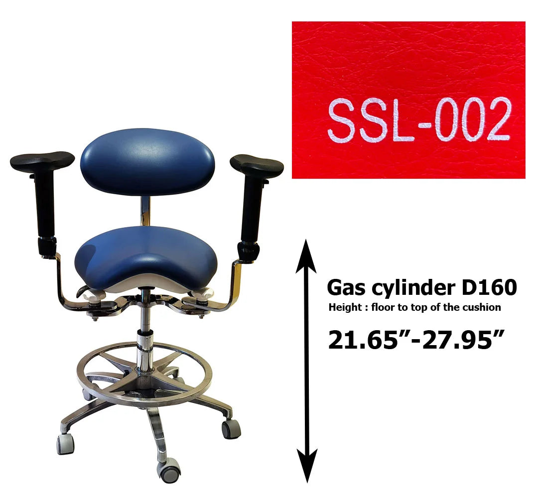S1293 Ergonomic dental  saddle  chair  stool for dentist surgical examination