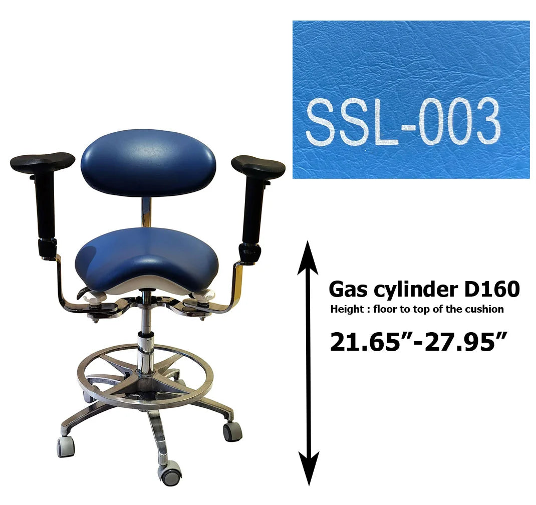S1293 Ergonomic dental  saddle  chair  stool for dentist surgical examination
