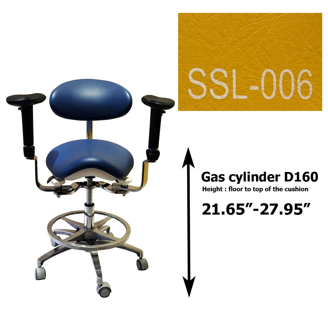 S1293 Ergonomic dental  saddle  chair  stool for dentist surgical examination