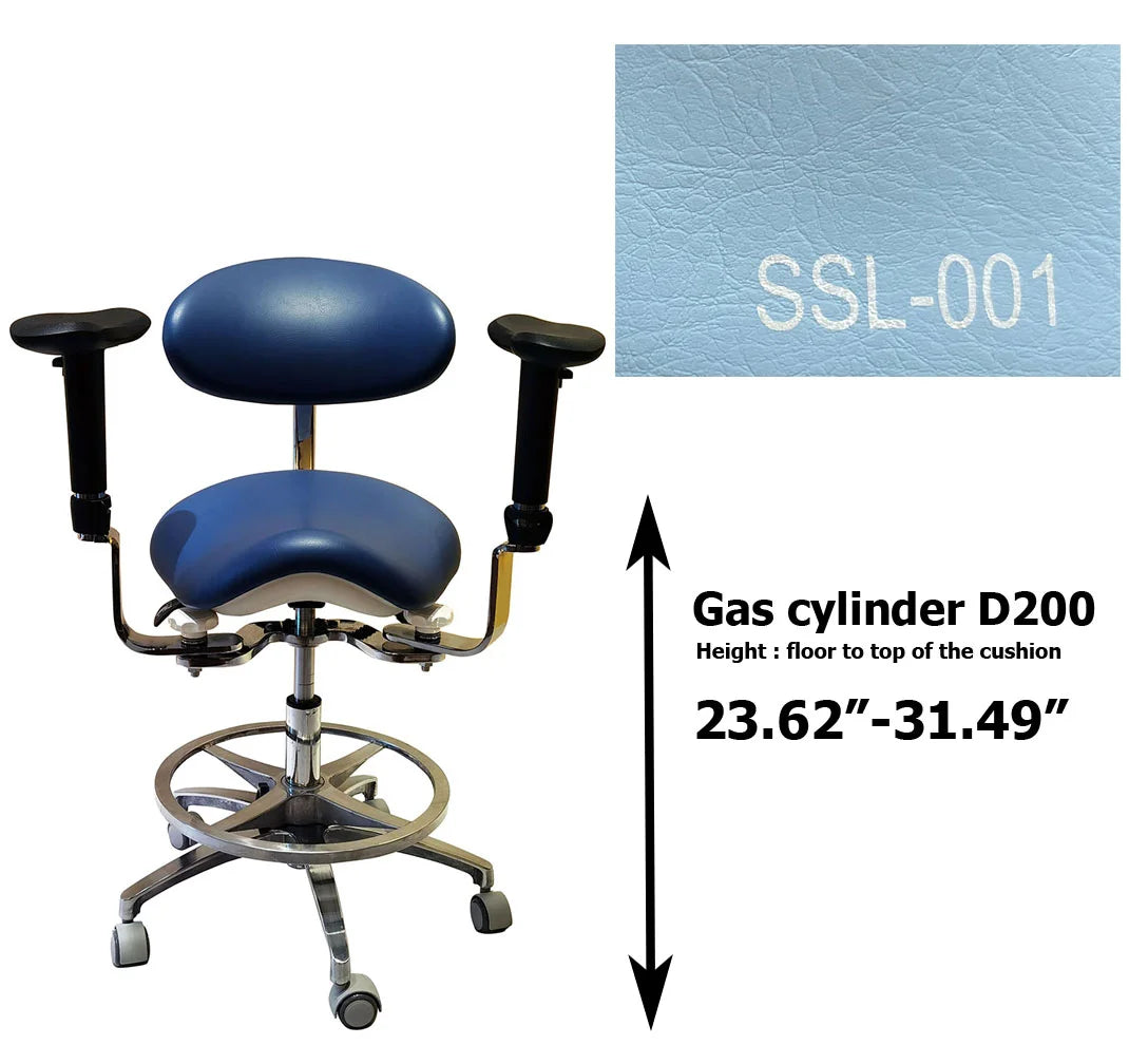 S1293 Ergonomic dental  saddle  chair  stool for dentist surgical examination