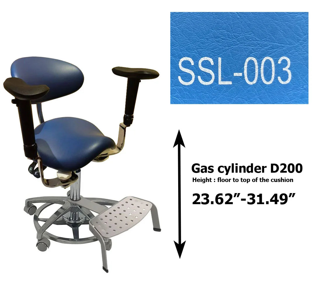 S1293 Ergonomic dental  saddle  chair  stool for dentist surgical examination