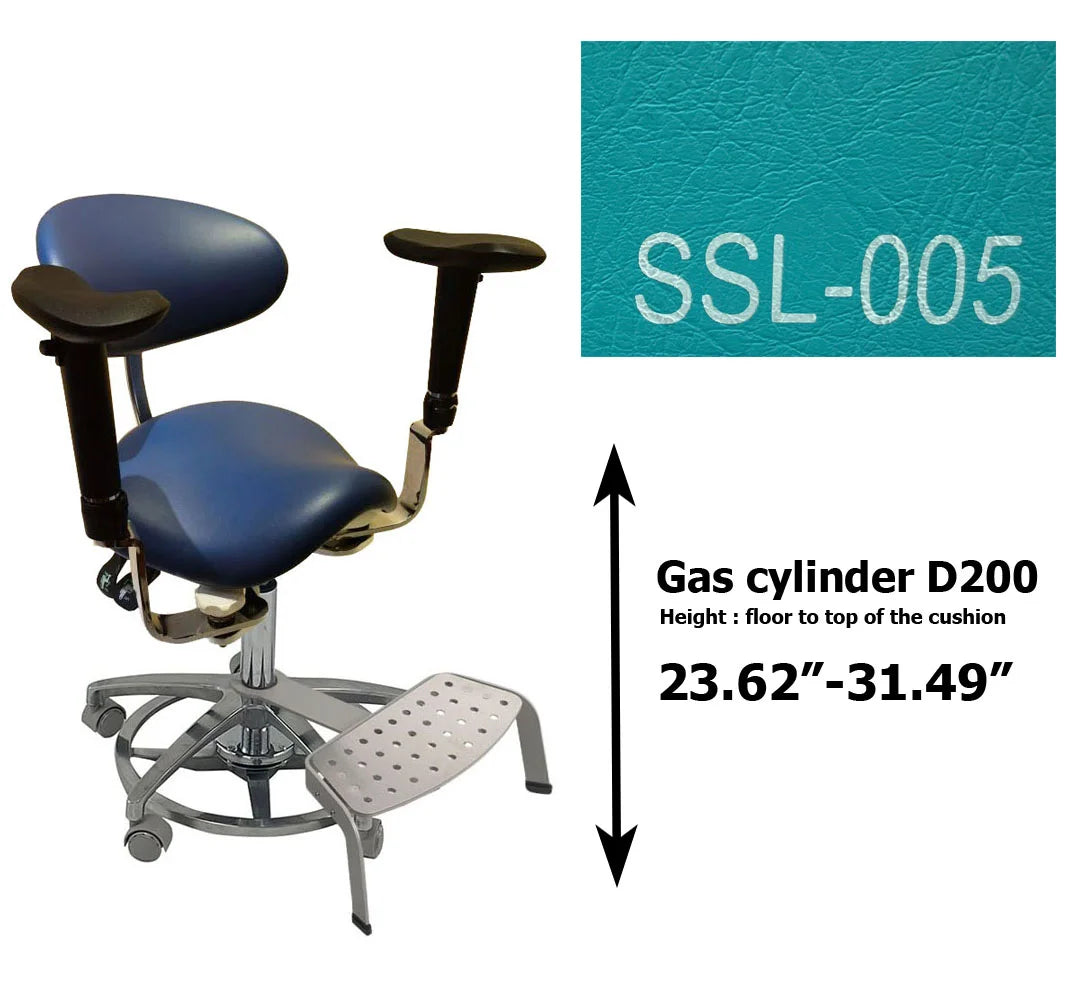 S1293 Ergonomic dental  saddle  chair  stool for dentist surgical examination