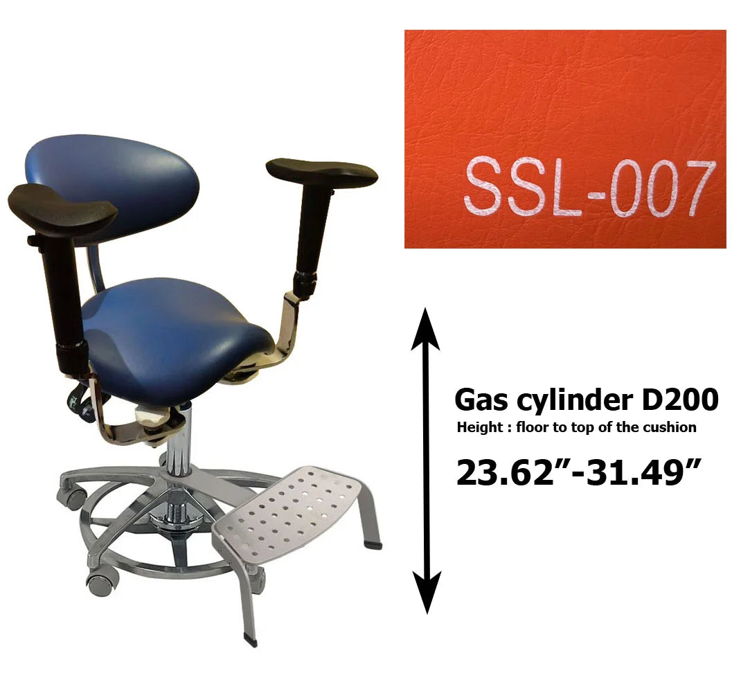 S1293 Ergonomic dental  saddle  chair  stool for dentist surgical examination
