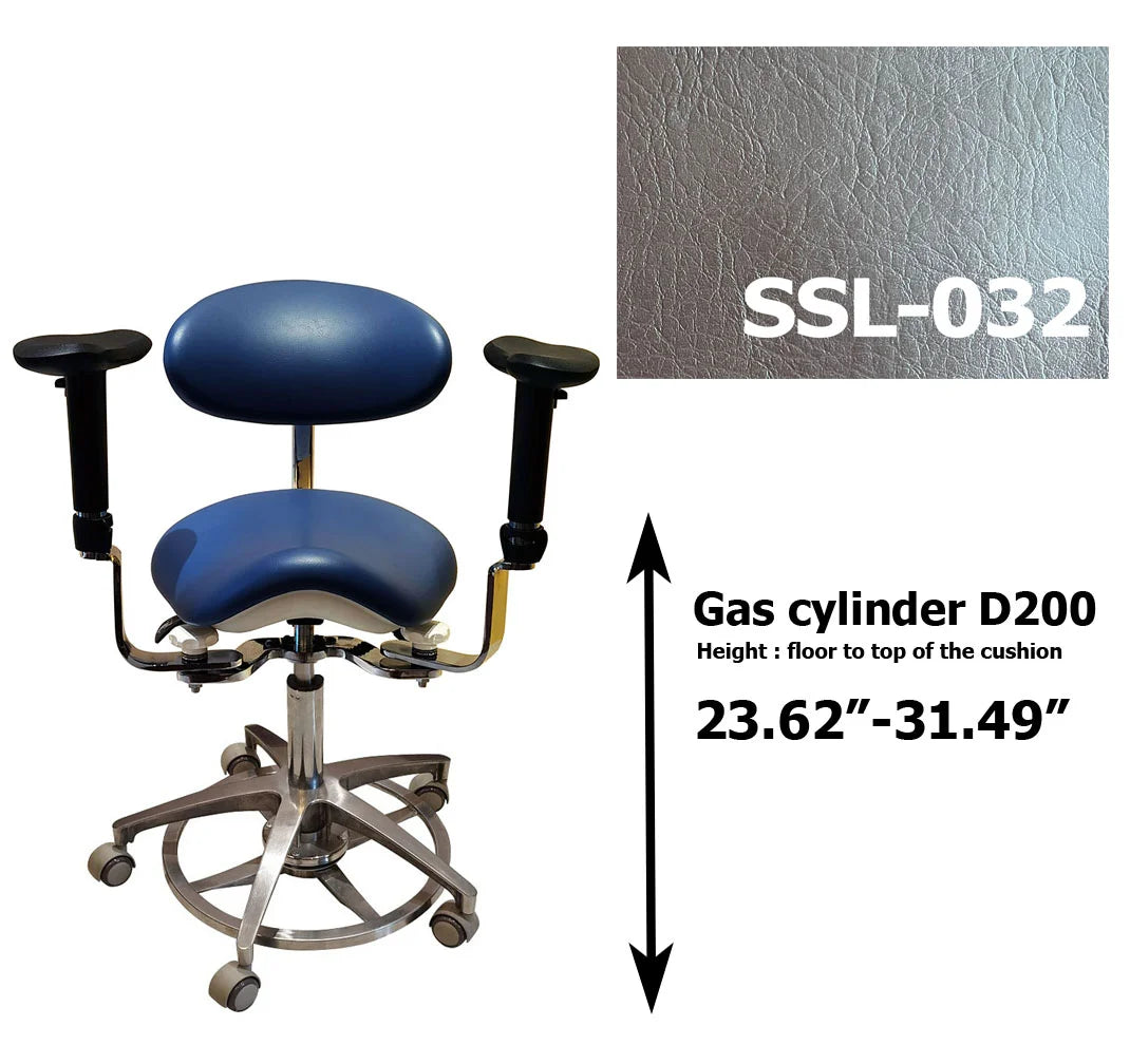 S1293 Ergonomic dental  saddle  chair  stool for dentist surgical examination