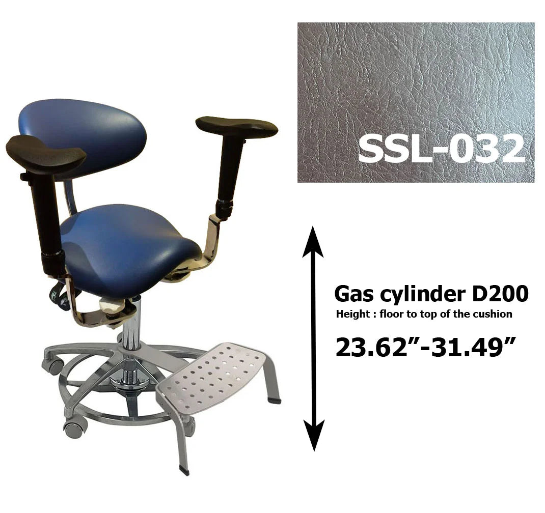 S1293 Ergonomic dental  saddle  chair  stool for dentist surgical examination