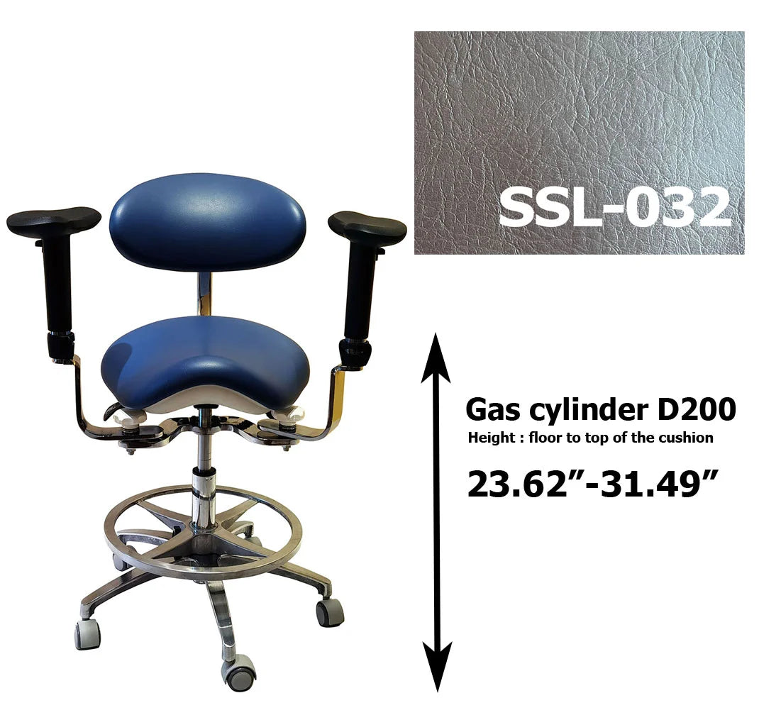 S1293 Ergonomic dental  saddle  chair  stool for dentist surgical examination