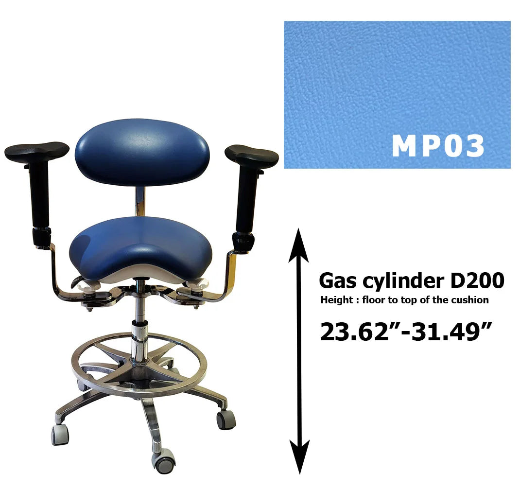 S1293 Ergonomic dental  saddle  chair  stool for dentist surgical examination
