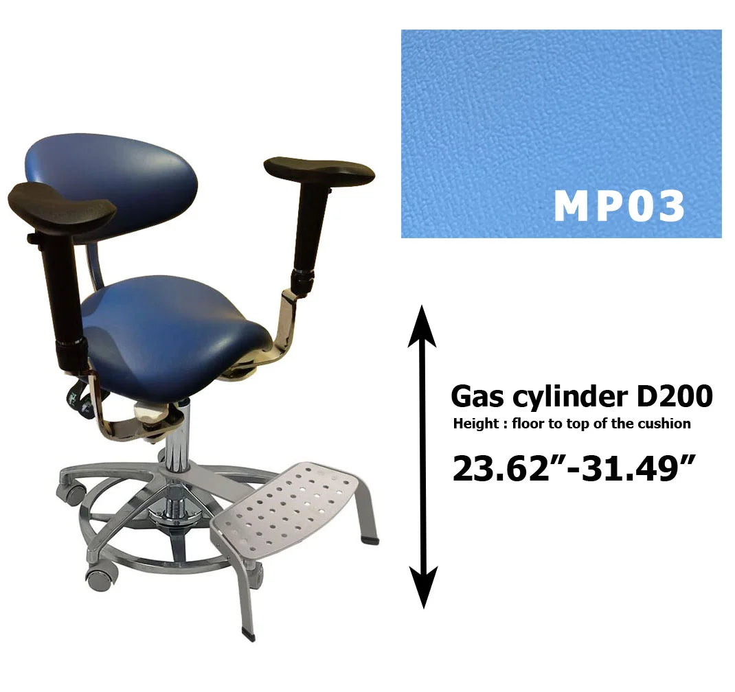 S1293 Ergonomic dental  saddle  chair  stool for dentist surgical examination