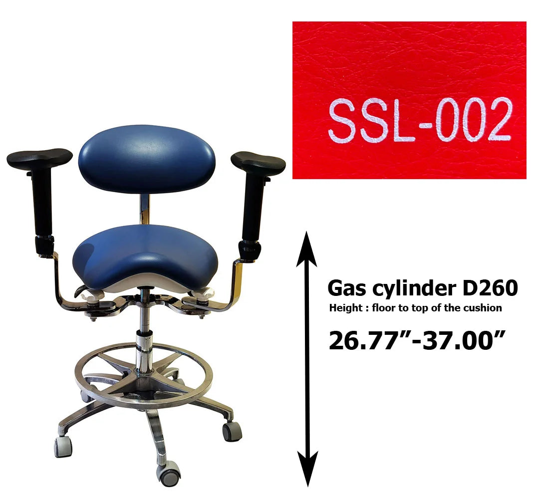 S1293 Ergonomic dental  saddle  chair  stool for dentist surgical examination