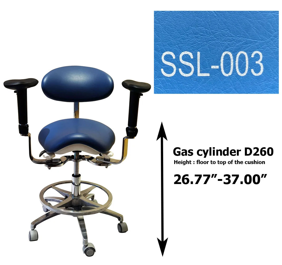 S1293 Ergonomic dental  saddle  chair  stool for dentist surgical examination