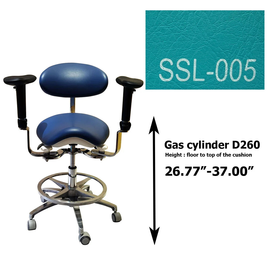 S1293 Ergonomic dental  saddle  chair  stool for dentist surgical examination