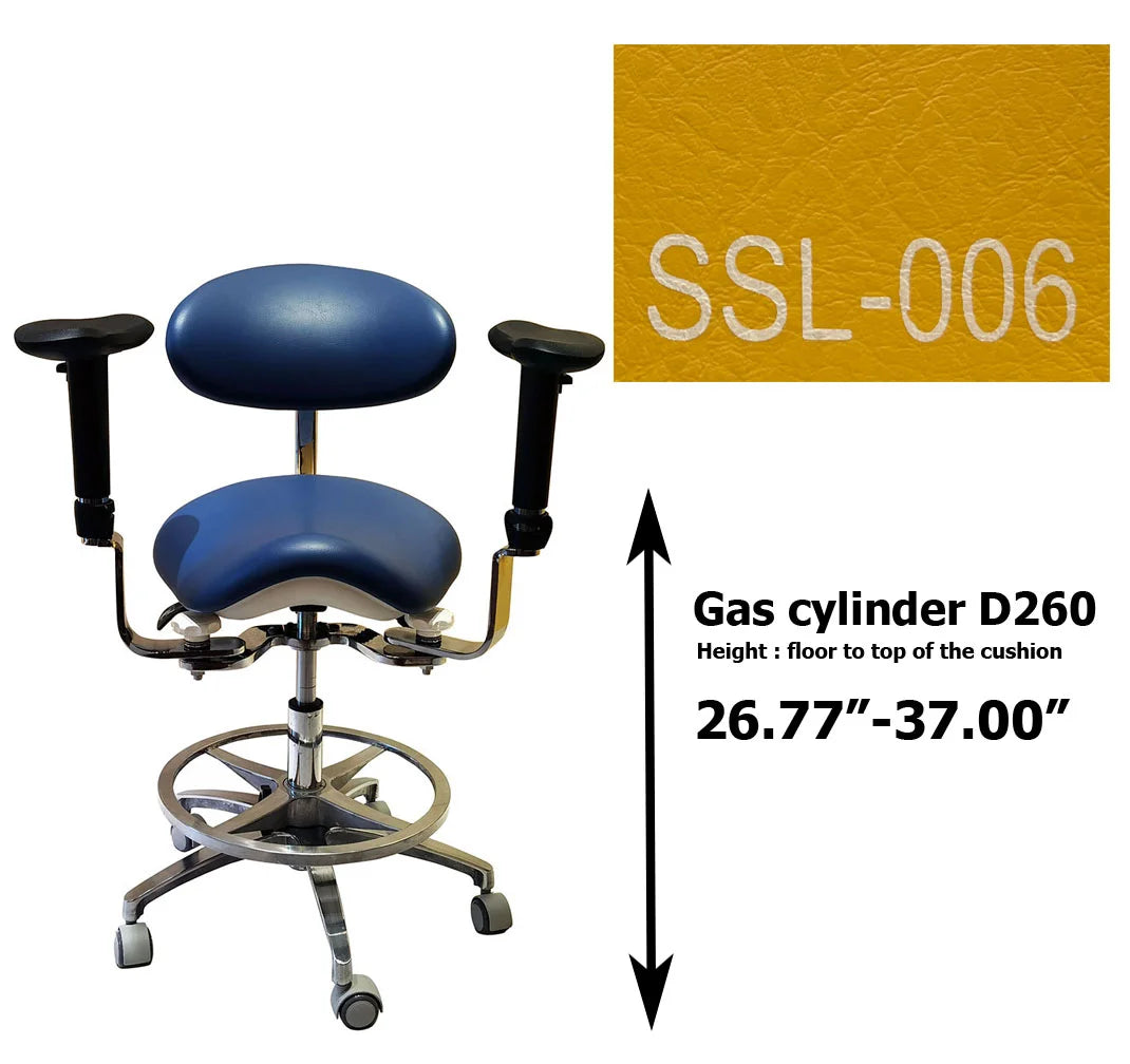 S1293 Ergonomic dental  saddle  chair  stool for dentist surgical examination