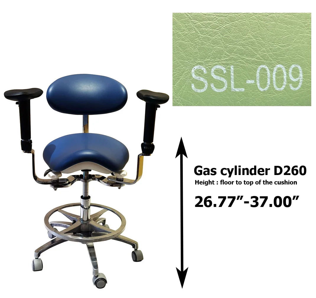 S1293 Ergonomic dental  saddle  chair  stool for dentist surgical examination