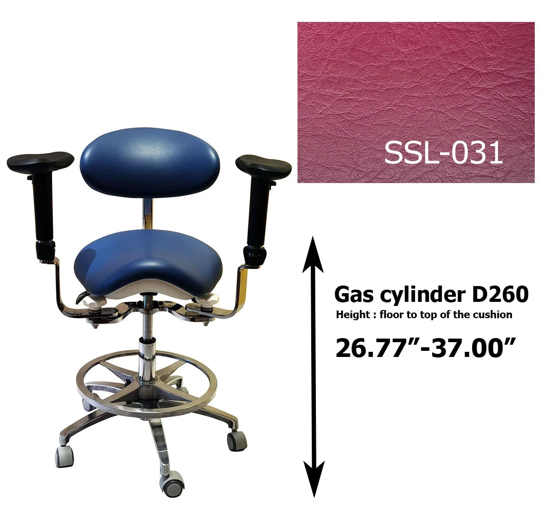 S1293 Ergonomic dental  saddle  chair  stool for dentist surgical examination