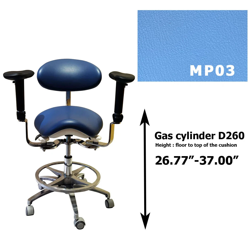 S1293 Ergonomic dental  saddle  chair  stool for dentist surgical examination