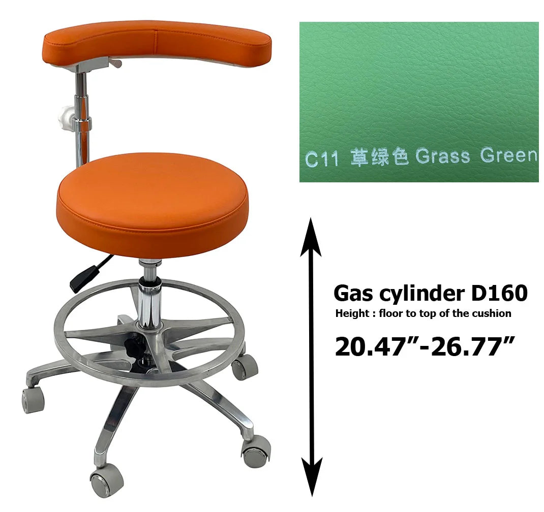 SC1263 Microfiber Dentist assistant chair dental stools