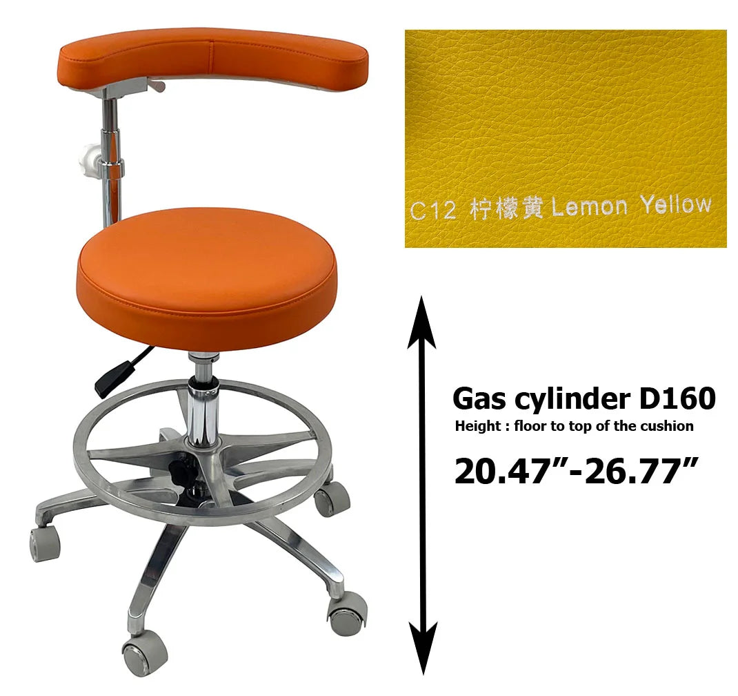 SC1263 Microfiber Dentist assistant chair dental stools