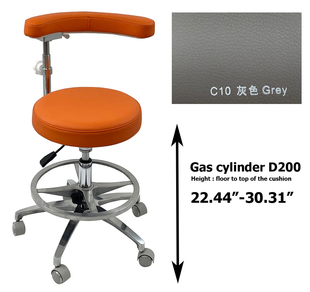 SC1263 Microfiber Dentist assistant chair dental stools