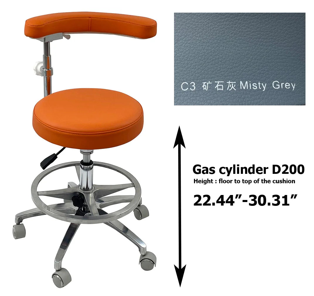 SC1263 Microfiber Dentist assistant chair dental stools