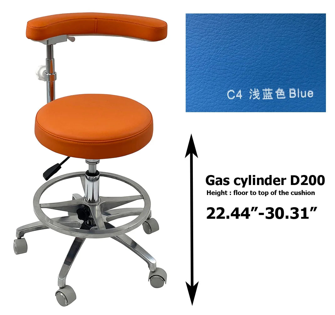 SC1263 Microfiber Dentist assistant chair dental stools