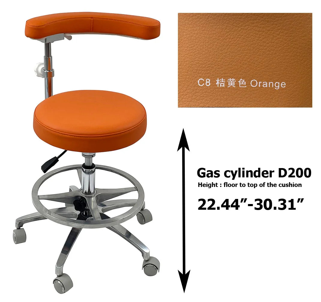 SC1263 Microfiber Dentist assistant chair dental stools