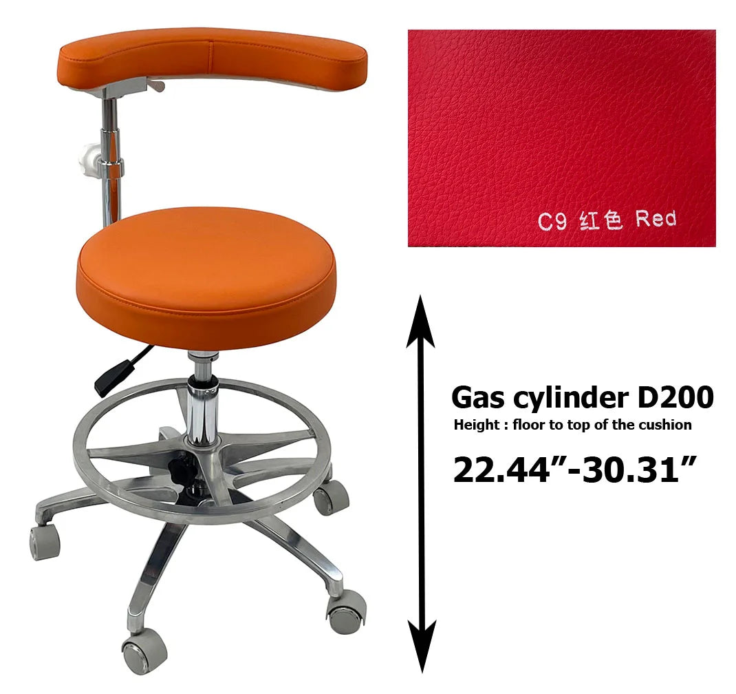 SC1263 Microfiber Dentist assistant chair dental stools