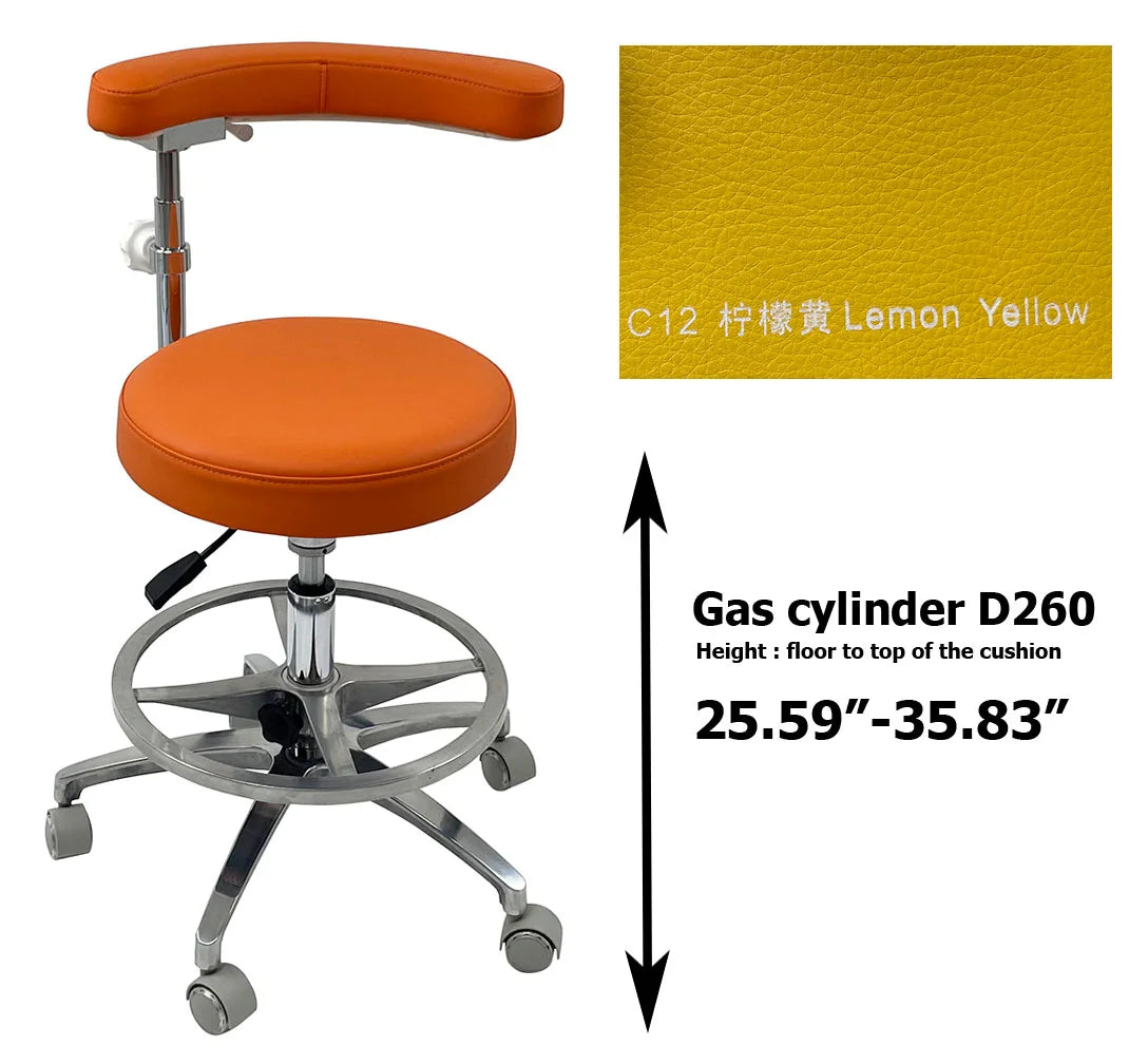 SC1263 Microfiber Dentist assistant chair dental stools