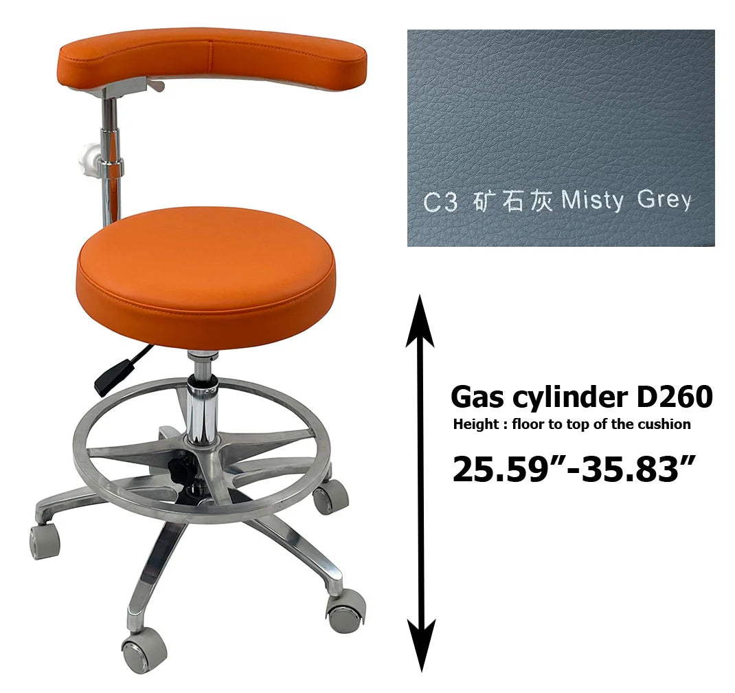 SC1263 Microfiber Dentist assistant chair dental stools