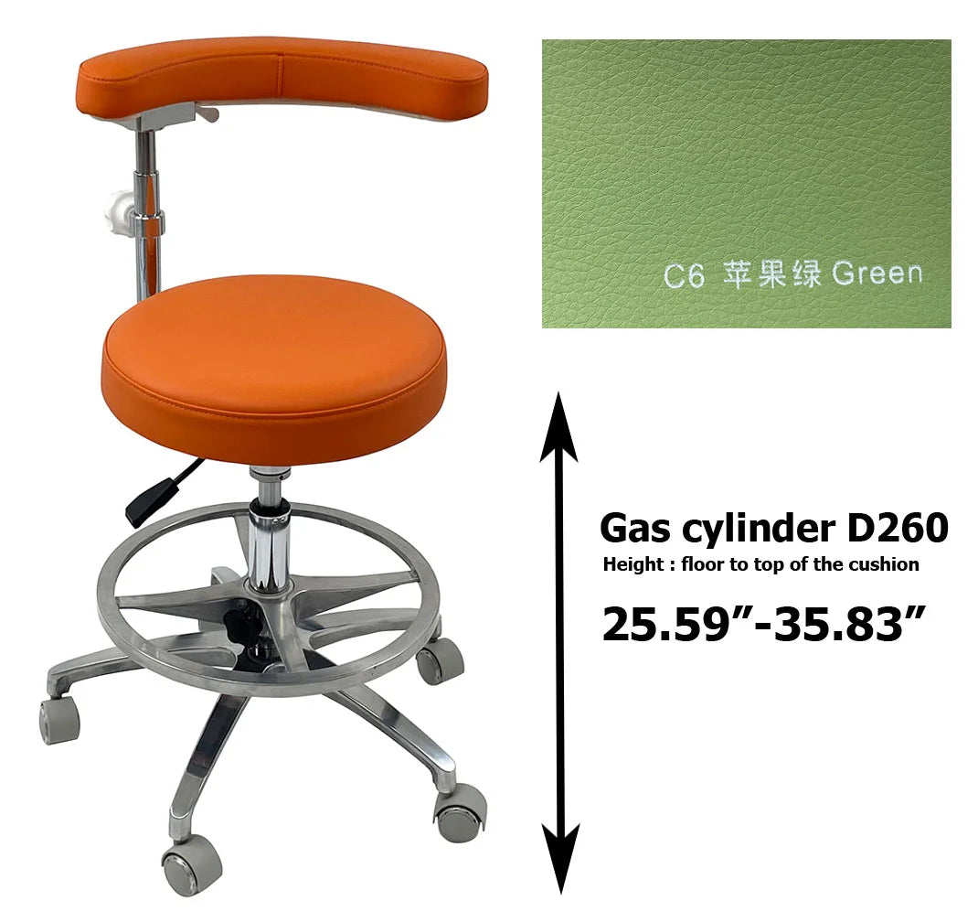 SC1263 Microfiber Dentist assistant chair dental stools