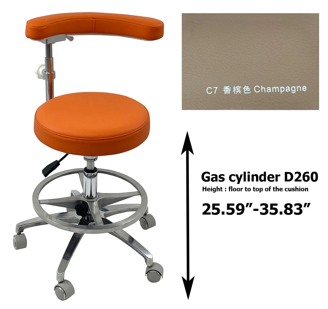SC1263 Microfiber Dentist assistant chair dental stools