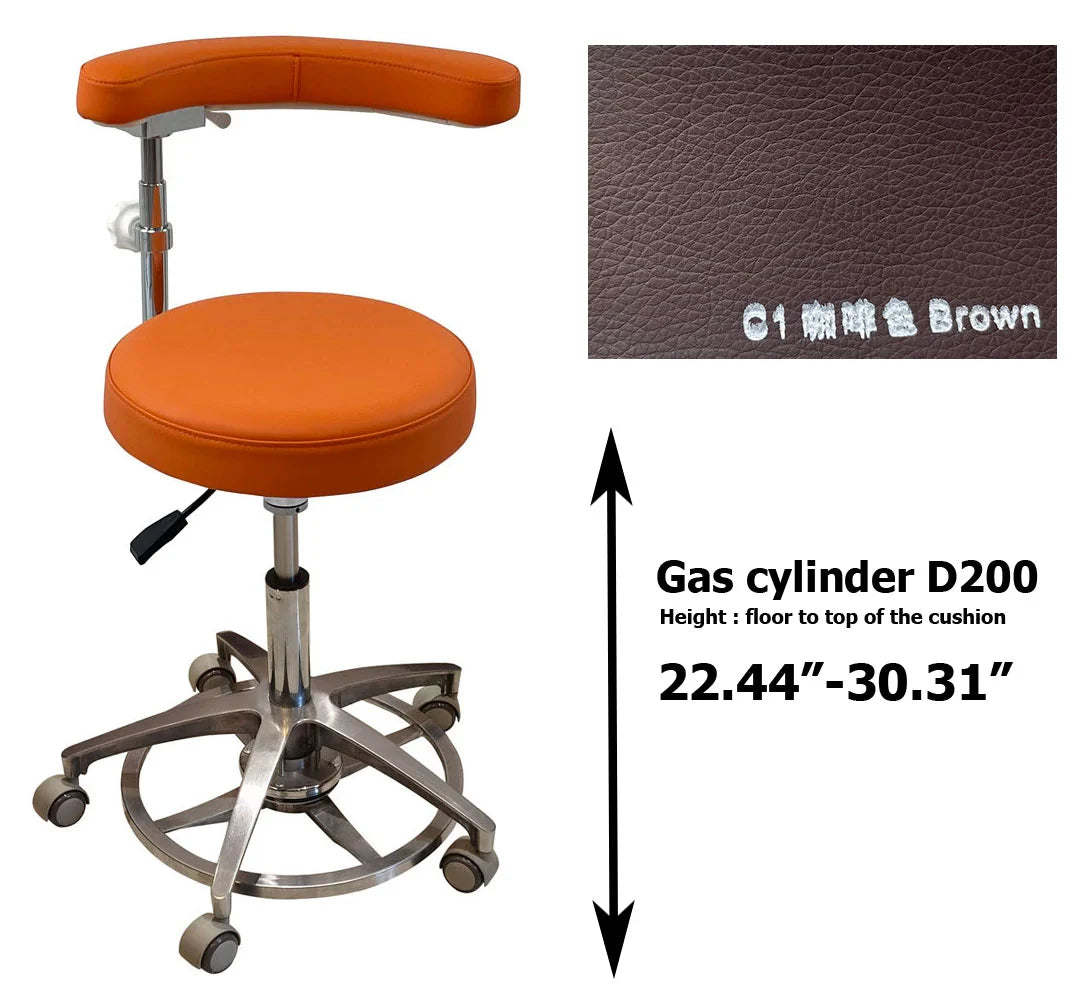 SC1263 Microfiber Dentist assistant chair dental stools