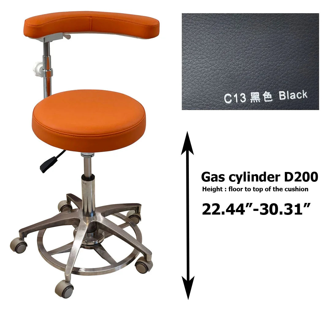 SC1263 Microfiber Dentist assistant chair dental stools