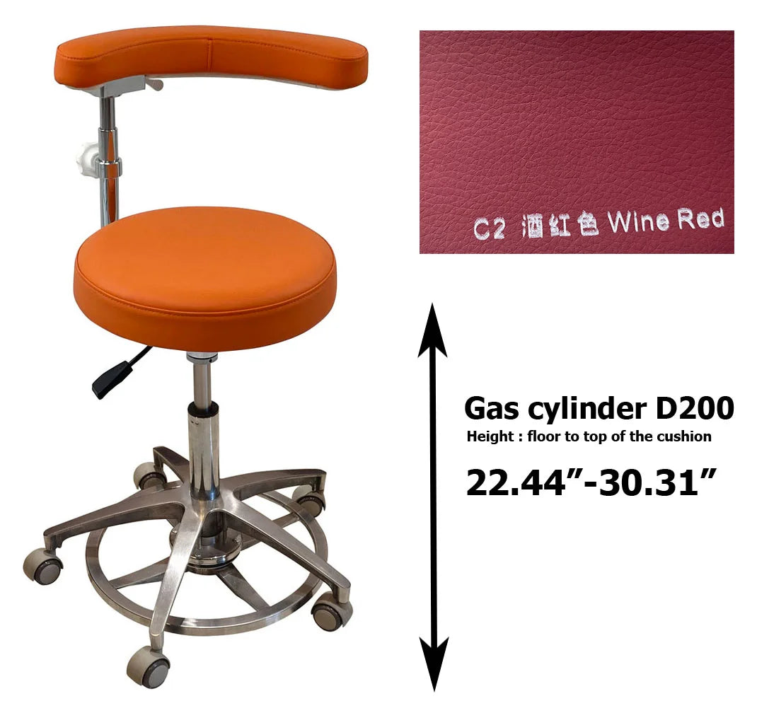 SC1263 Microfiber Dentist assistant chair dental stools