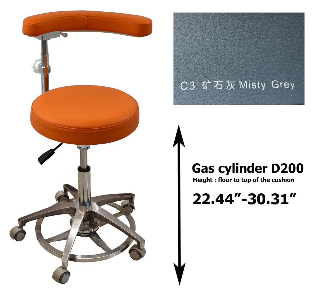 SC1263 Microfiber Dentist assistant chair dental stools