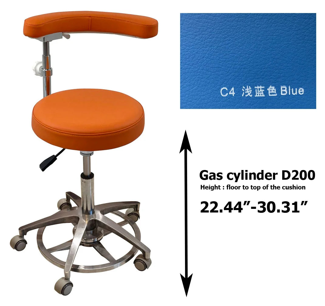 SC1263 Microfiber Dentist assistant chair dental stools