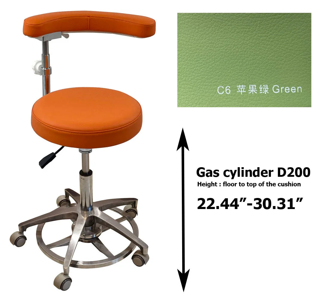 SC1263 Microfiber Dentist assistant chair dental stools