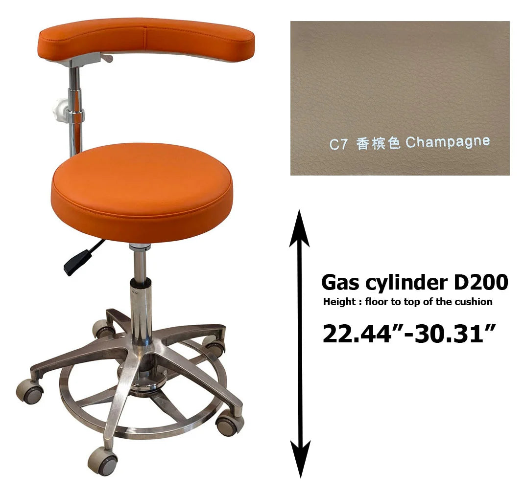 SC1263 Microfiber Dentist assistant chair dental stools