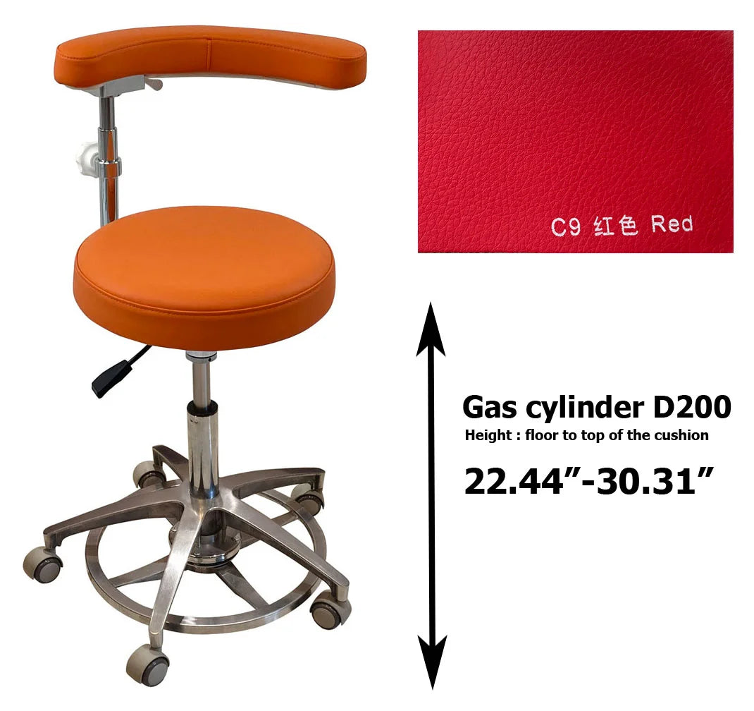 SC1263 Microfiber Dentist assistant chair dental stools