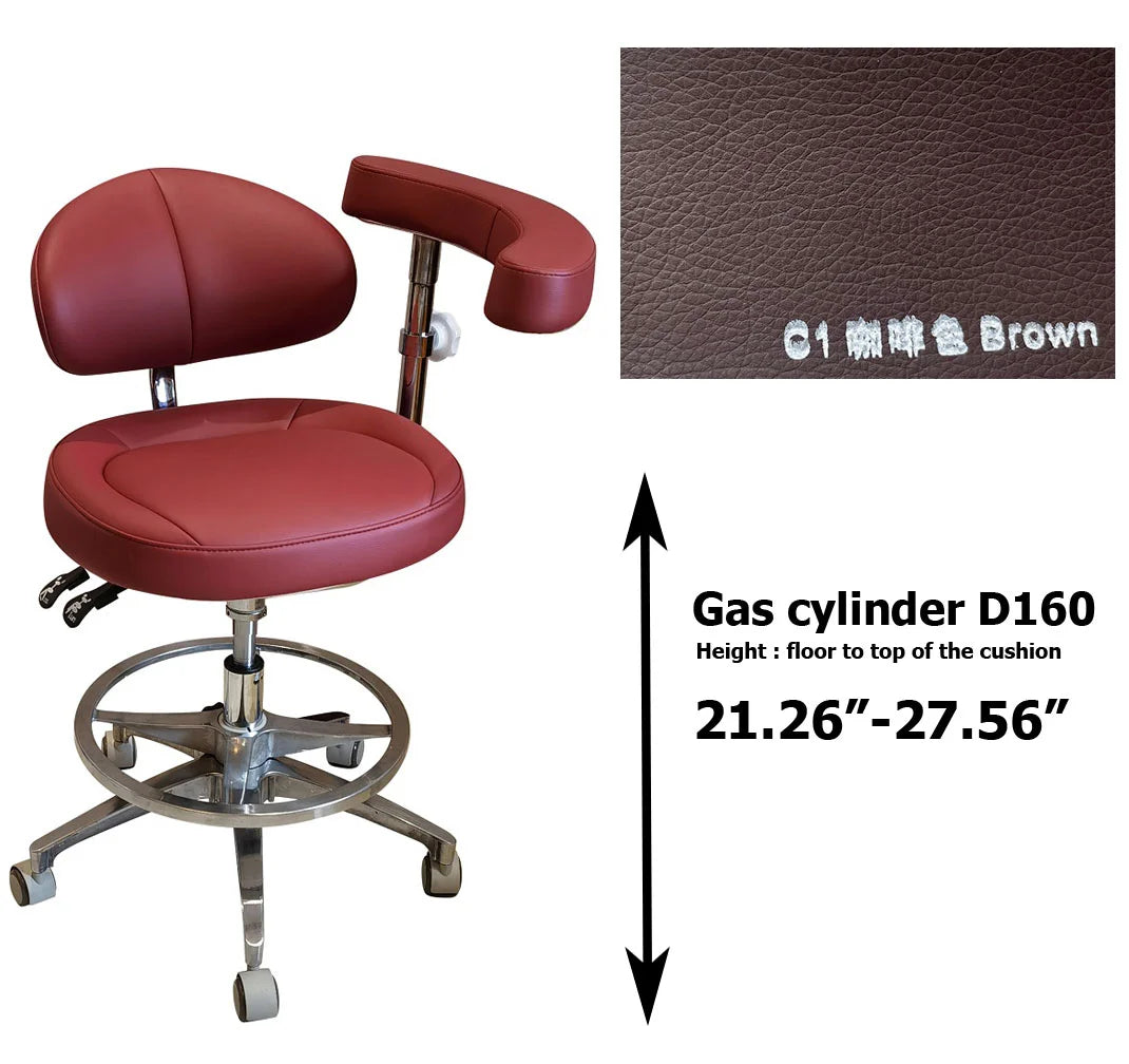 SC1268 microfiber leather Dental assistant chair  stool for dentist surgical examination