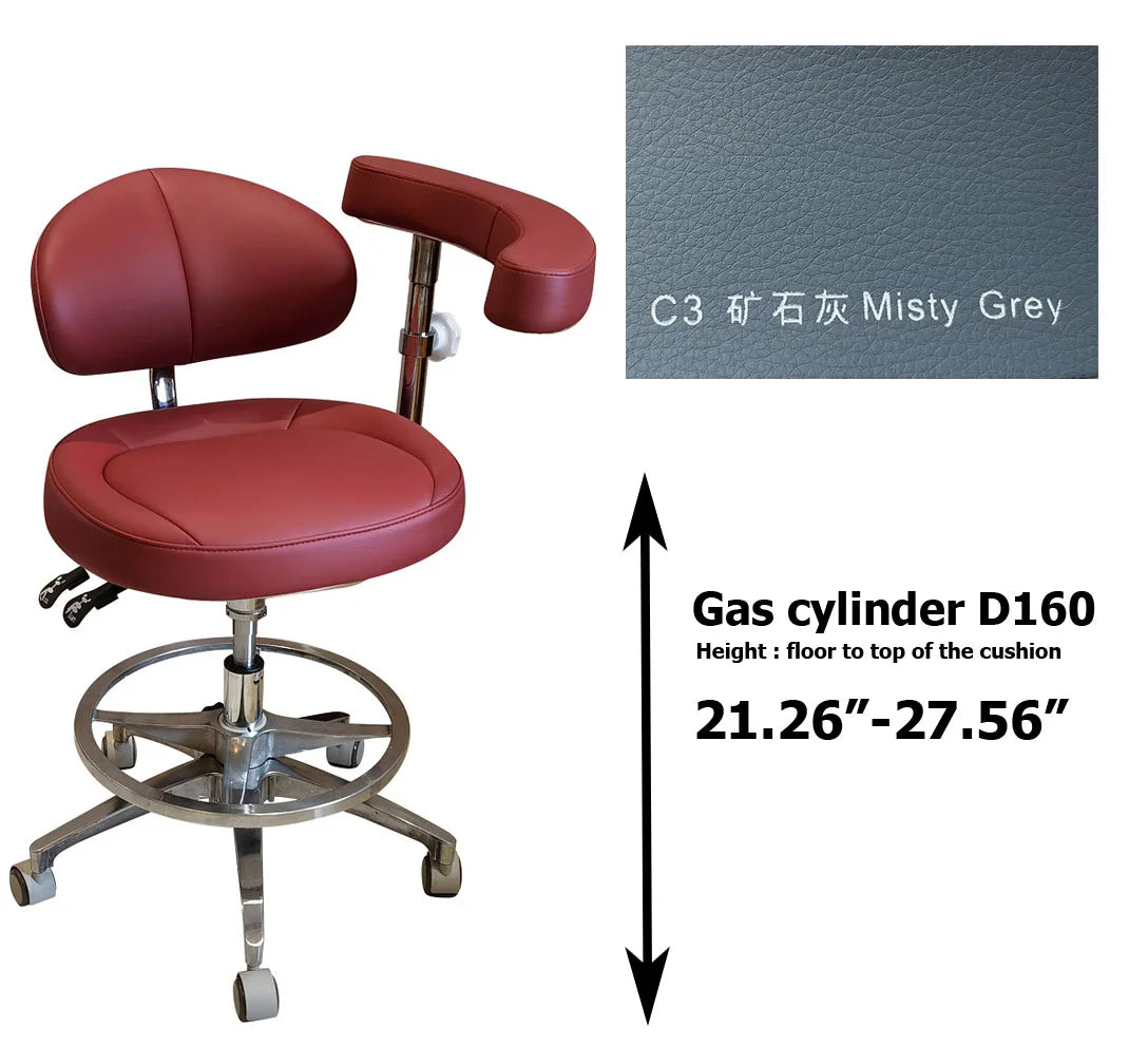 SC1268 microfiber leather Dental assistant chair  stool for dentist surgical examination