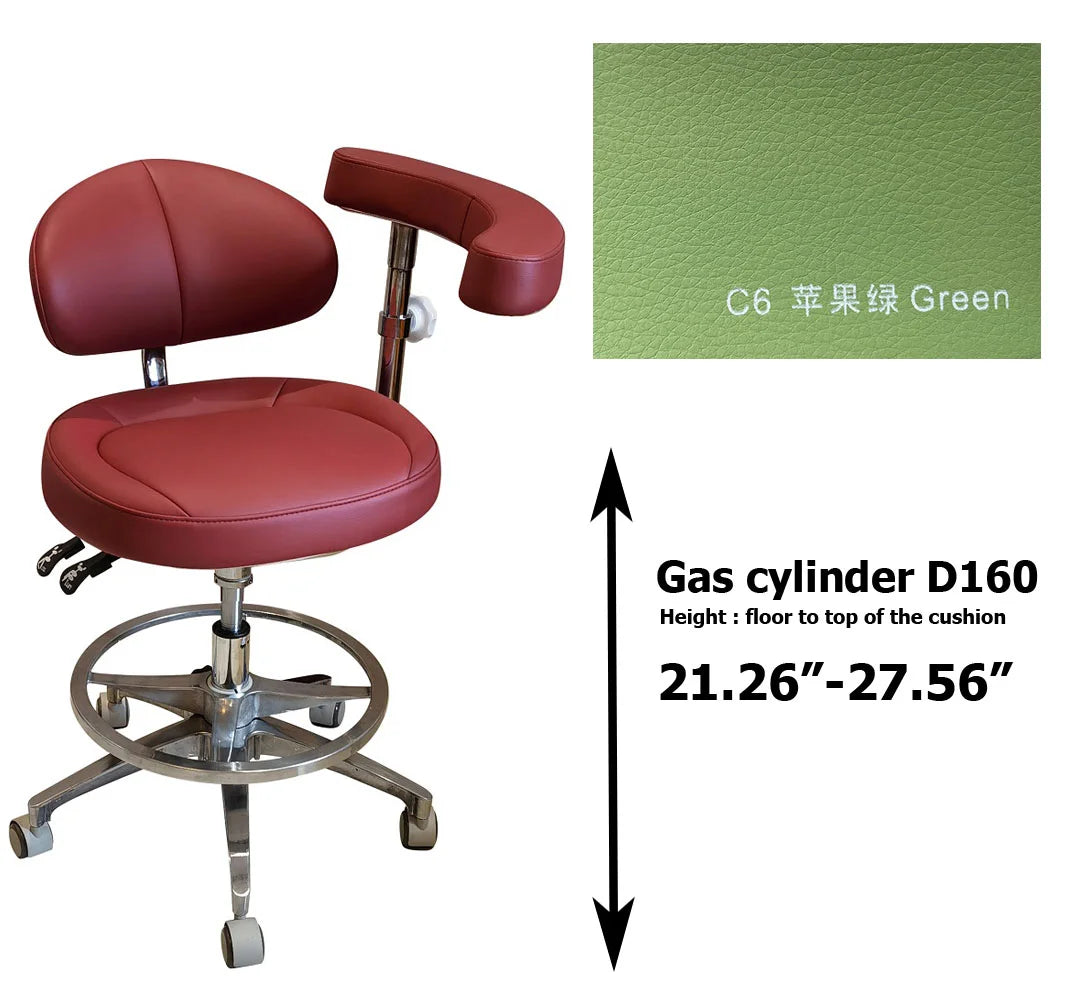 SC1268 microfiber leather Dental assistant chair  stool for dentist surgical examination