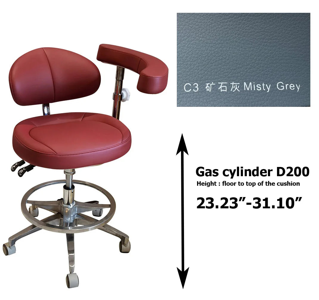 SC1268 microfiber leather Dental assistant chair  stool for dentist surgical examination