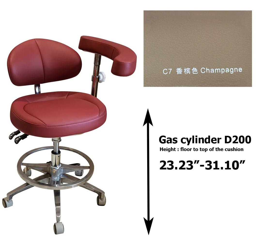 SC1268 microfiber leather Dental assistant chair  stool for dentist surgical examination