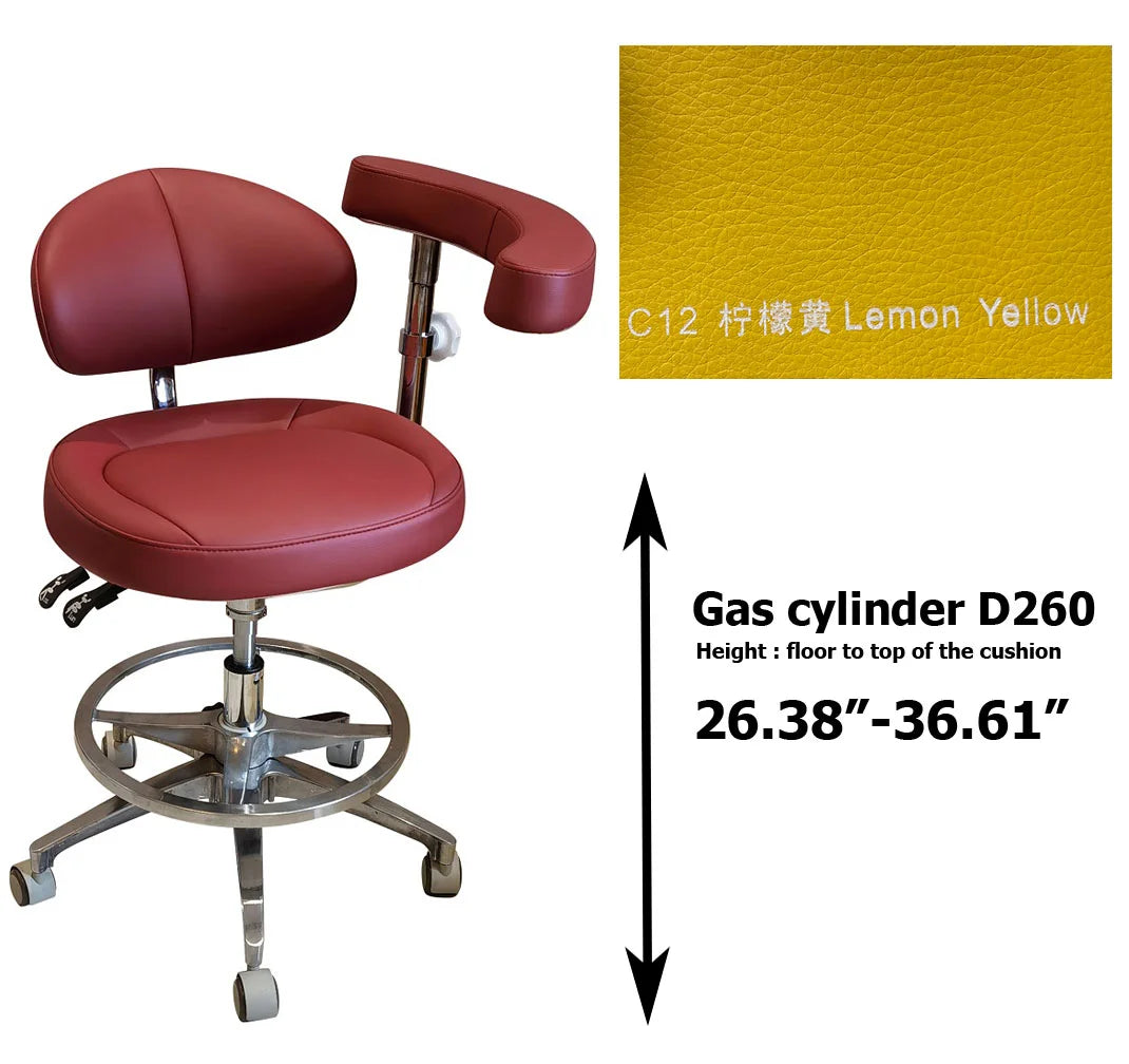 SC1268 microfiber leather Dental assistant chair  stool for dentist surgical examination