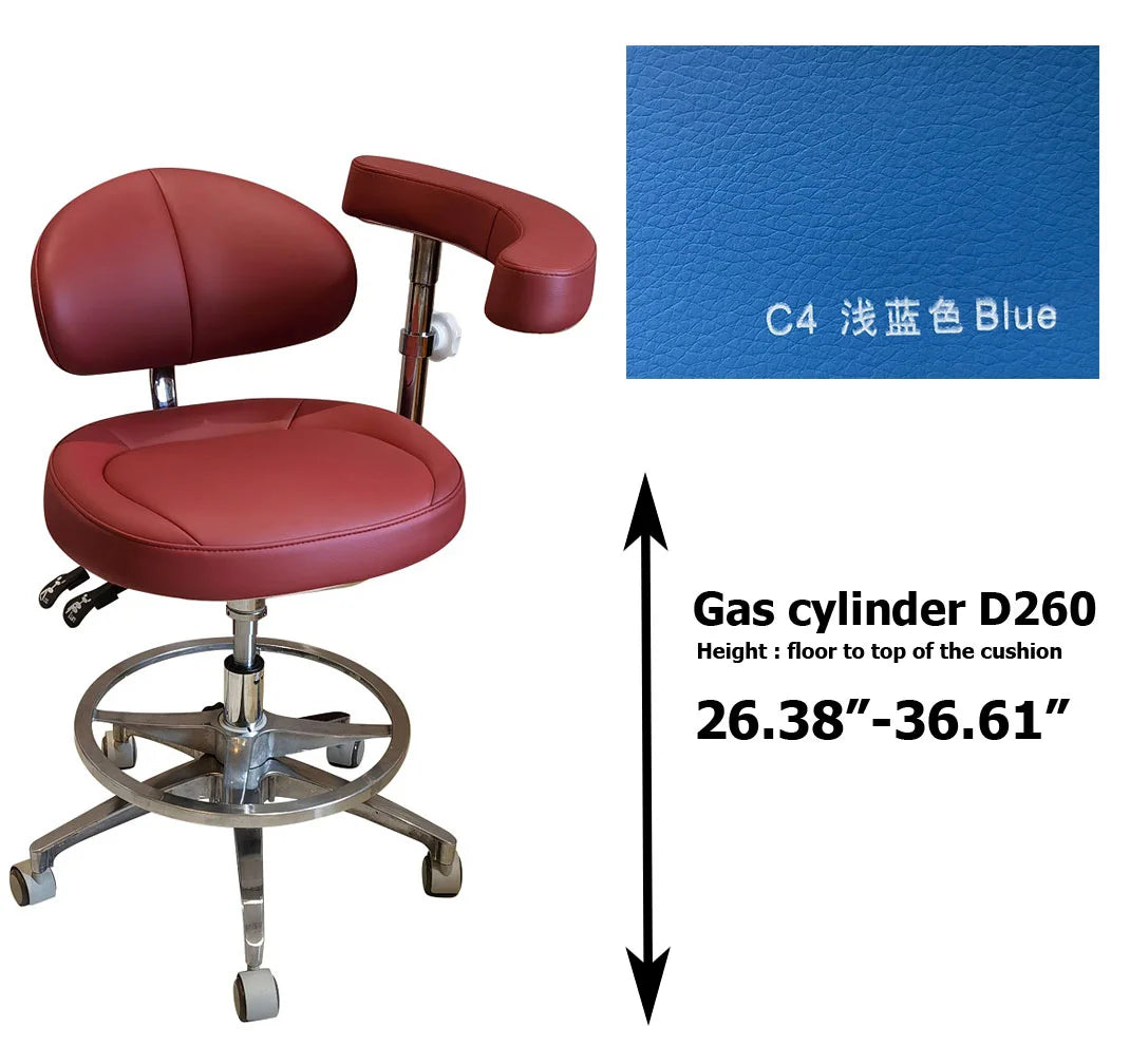SC1268 microfiber leather Dental assistant chair  stool for dentist surgical examination