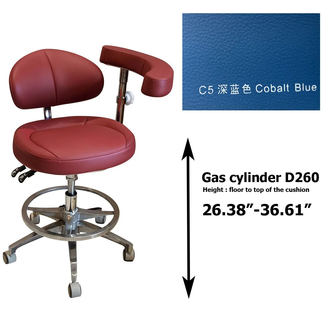 SC1268 microfiber leather Dental assistant chair  stool for dentist surgical examination