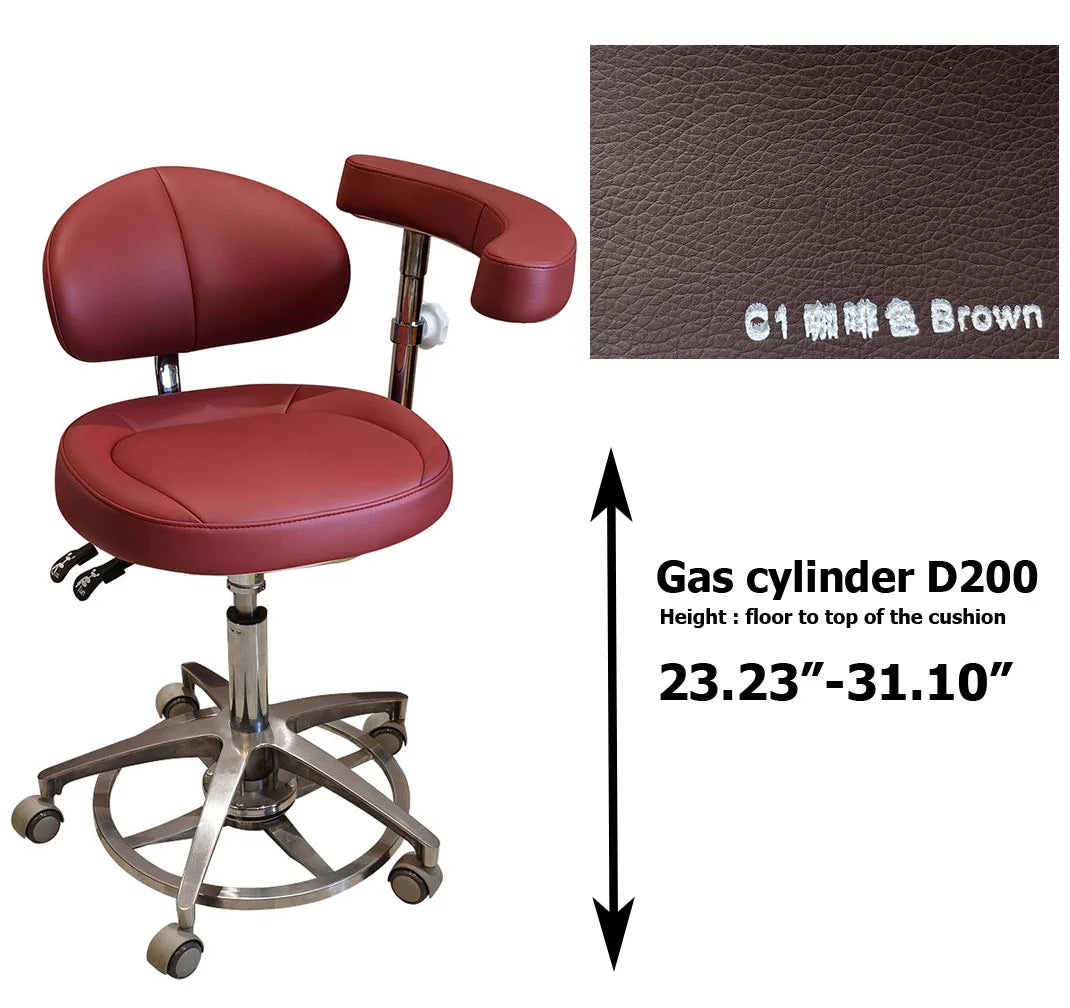 SC1268 microfiber leather Dental assistant chair  stool for dentist surgical examination