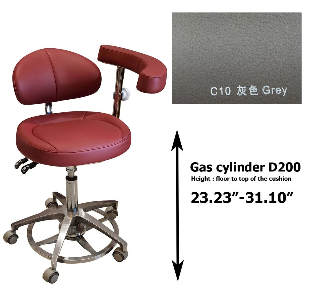 SC1268 microfiber leather Dental assistant chair  stool for dentist surgical examination