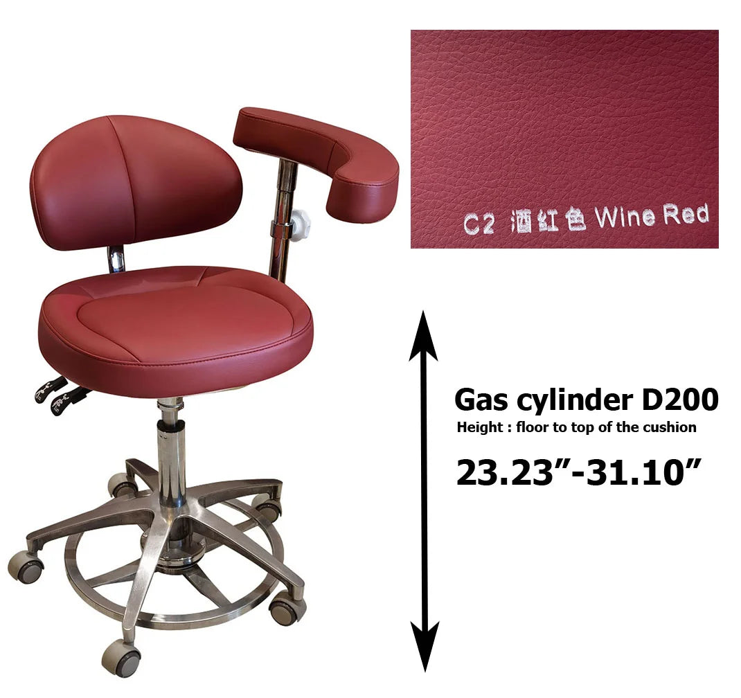 SC1268 microfiber leather Dental assistant chair  stool for dentist surgical examination