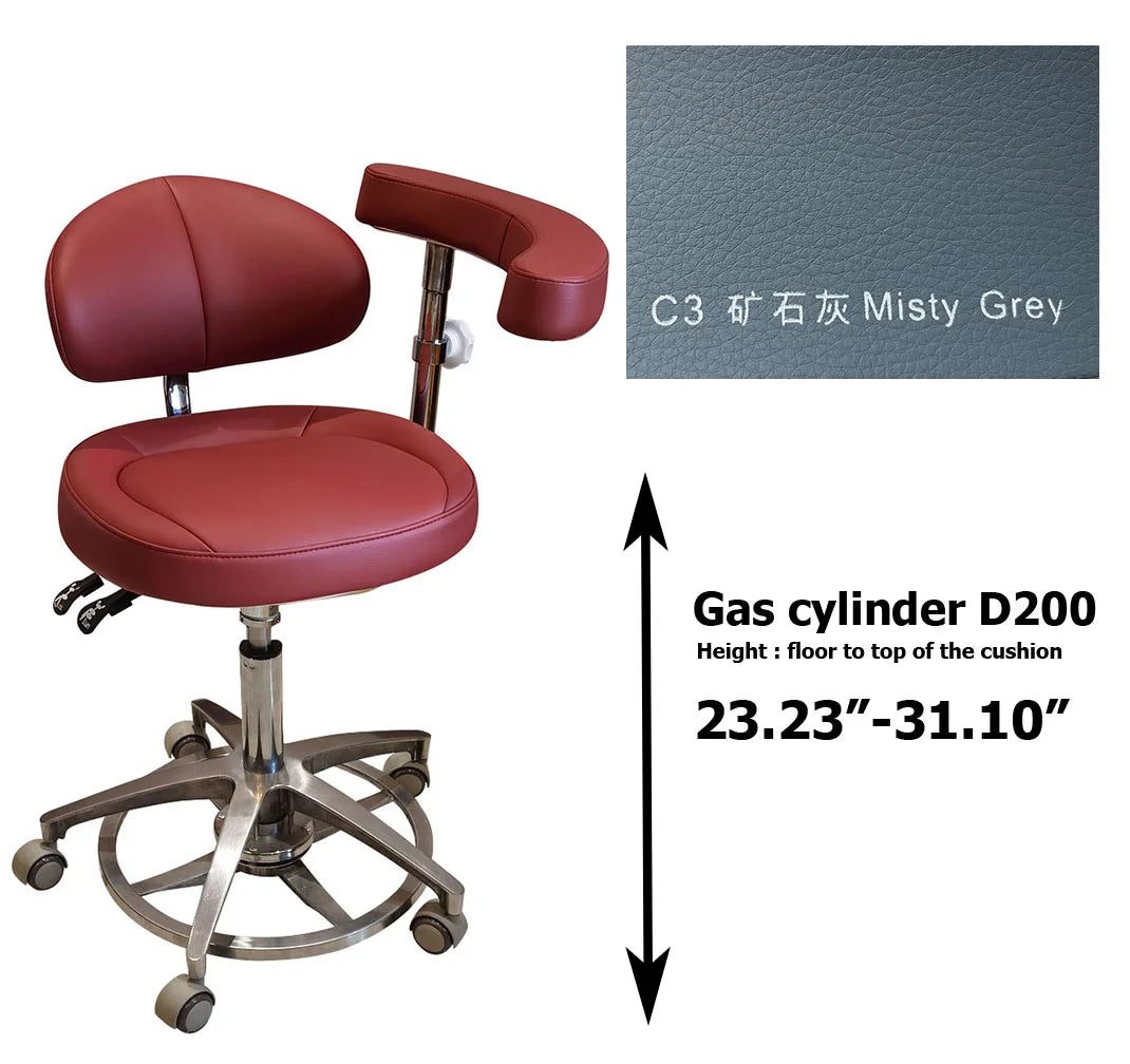 SC1268 microfiber leather Dental assistant chair  stool for dentist surgical examination